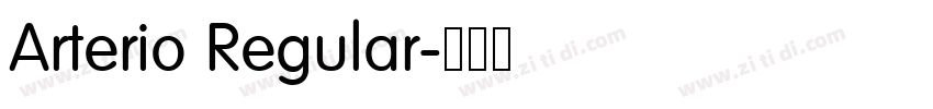Arterio Regular字体转换 Arterio Regular字体转换